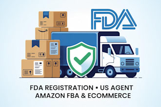 handle fda registration and US agent for amazon fba and ecommerce