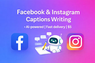 write engaging facebook and instagram captions using ai