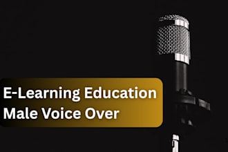 narrate a professional male voice over for elearning and corporate training