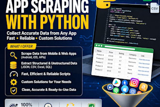 do android and app scraping through python