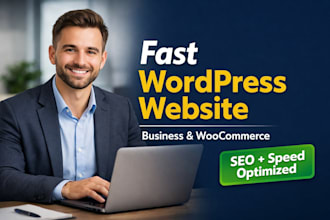 build a fast wordpress business or woocommerce website
