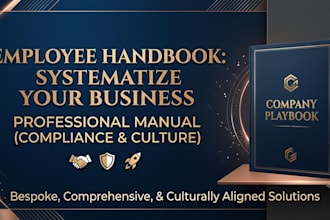 create a professional employee manual focused on compliance and culture