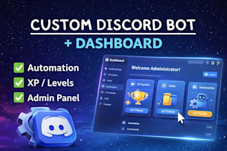 create custom discord bot development with a web dashboard