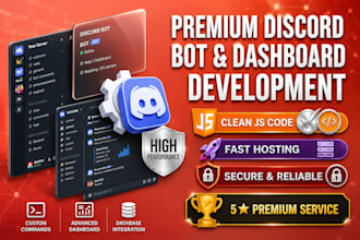 create custom discord bot development with a web dashboard