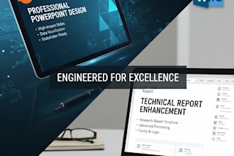 do powerpoints for your project and reports