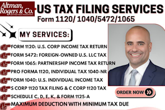 prepare, minimize US tax filings, US tax returns, tax planning 1040, 1120, 5472