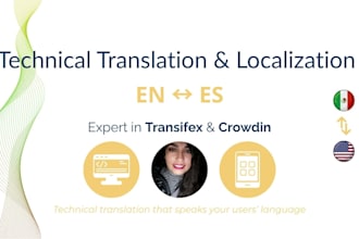 translate and localize apps, software and websites en and es