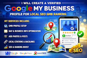 create a verified google my business profile for local SEO gmb ranking