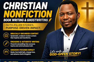 ghostwrite original christian nonfiction books from your outline