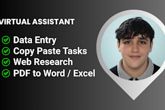 work as your virtual assistant for 1 hour