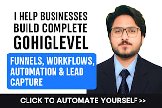 build gohighlevel ai chatbot, funnels, and automation