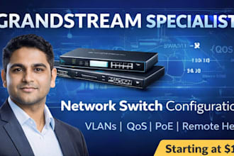 configure grandstream pbx, voip, switches and ap professionally