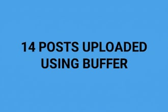 upload and schedule 14 social media posts using buffer