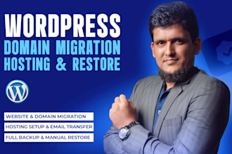 transfer or restore your wp website to a new host or domain