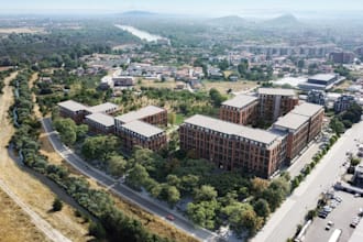 replan 3d residential complex,apartment building,urban area,cityscape,cgi render