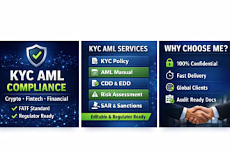 ll create professional kyc aml documents for your financial business