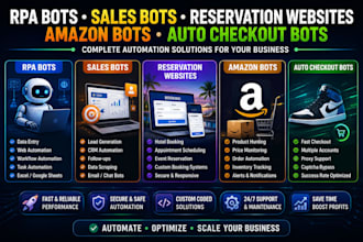 do rpa bots, sales automation bots, and reservation systems