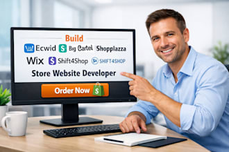 build ecwid sellfy big cartel shopilazza wix shift4shop store website developer