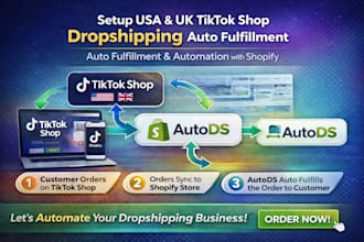 setup tiktok shop, facebook shop, ig shop tik tok dropshipping marketing manager