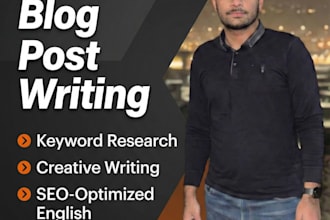 do blog writing, article writing ,web content writing