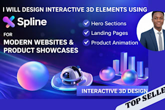 create interactive 3d spline models for modern websites