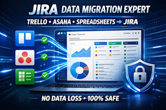migrate data into jira without loss from trello asana or spreadsheets