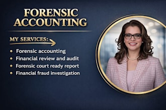 perform forensic and fiduciary accounting, court ready reports and fraud audits