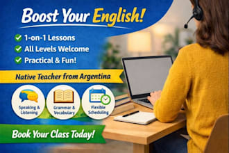 teach you practical english for beginners and work
