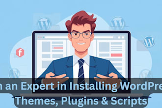 install wordpress theme, upload premium themes and plugins, and demo import