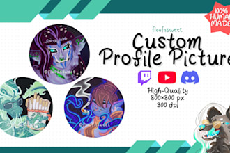design a custom profile picture