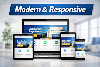 design wordpress landing page design for leads sales and conversions