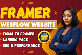 design high converting framer web flow websites