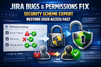 fix jira bugs permission and security scheme blocking user access correctly