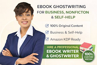 ebook ghostwriting for nonfiction, business and self help, ebook cover design