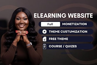 design an elearning website for education and online coaching