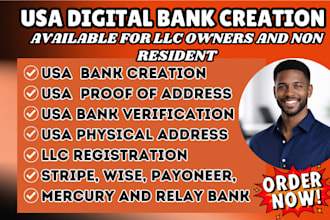create usa bank creation usa physical address bank creation usa proof of address