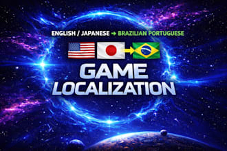 localize english or japanese games to brazilian portuguese