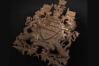sculpt 3d coin bas relief medallion stl, cnc logo design,pendant for 3d printing
