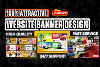 design website banner facebook  ads shopify banner church flyer blog banner ad