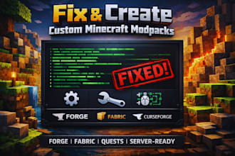 create, fix and optimize minecraft modpacks or forge to fabric conversion