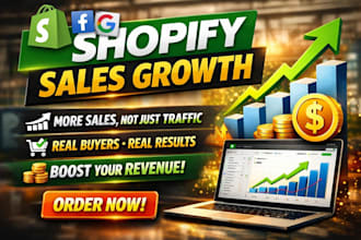 boost shopify sales marketing with facebook meta ads, google for website traffic