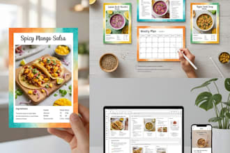 design amazing recipe cards and meal plans
