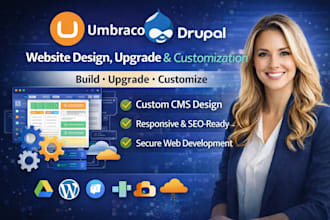 develop upgrade fix umbraco drupal joomla cms asp dot net website development
