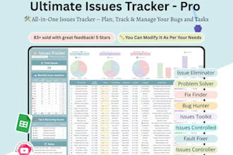 create custom excel spreadsheet and solve your excel or google sheets problems