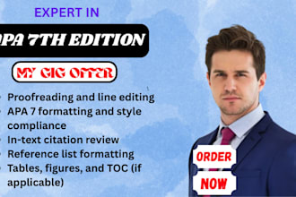 proofread, edit, and format your paper in apa 7th edition