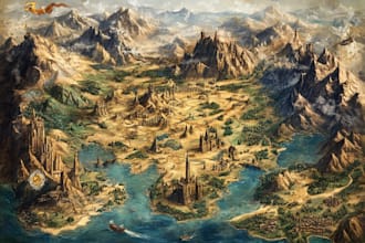 draw a custom map for fantasy