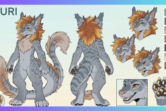 design a custom plush reference sheet for toy manufacturing and plushies