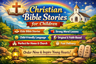 write engaging christian bible stories for children with strong moral lessons