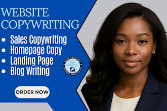 write website content website copywriting homepage copy landing page