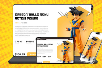 design anime clothing store anime shopify store manga website manhwa website
